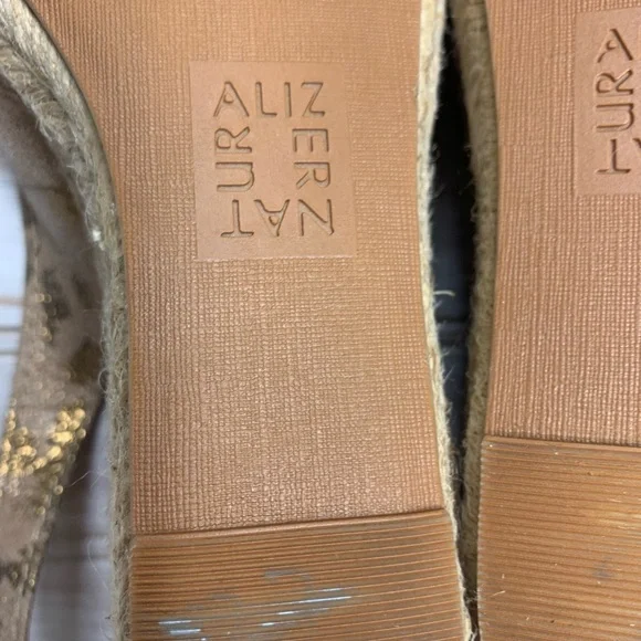 Naturalizer “Pearl” Leopard Print Slingback Espadrille Wedges Sz 8 - Picture 9 of 9